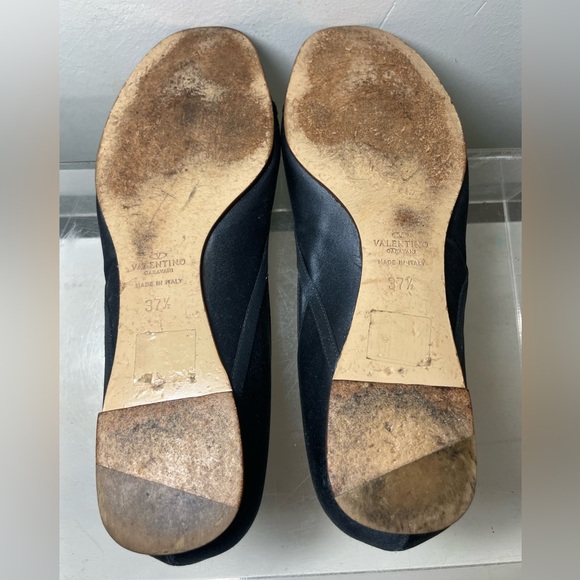 Valentino Garavani slik flats whit jefe les toe sz 7.5 made in italy - Picture 15 of 16